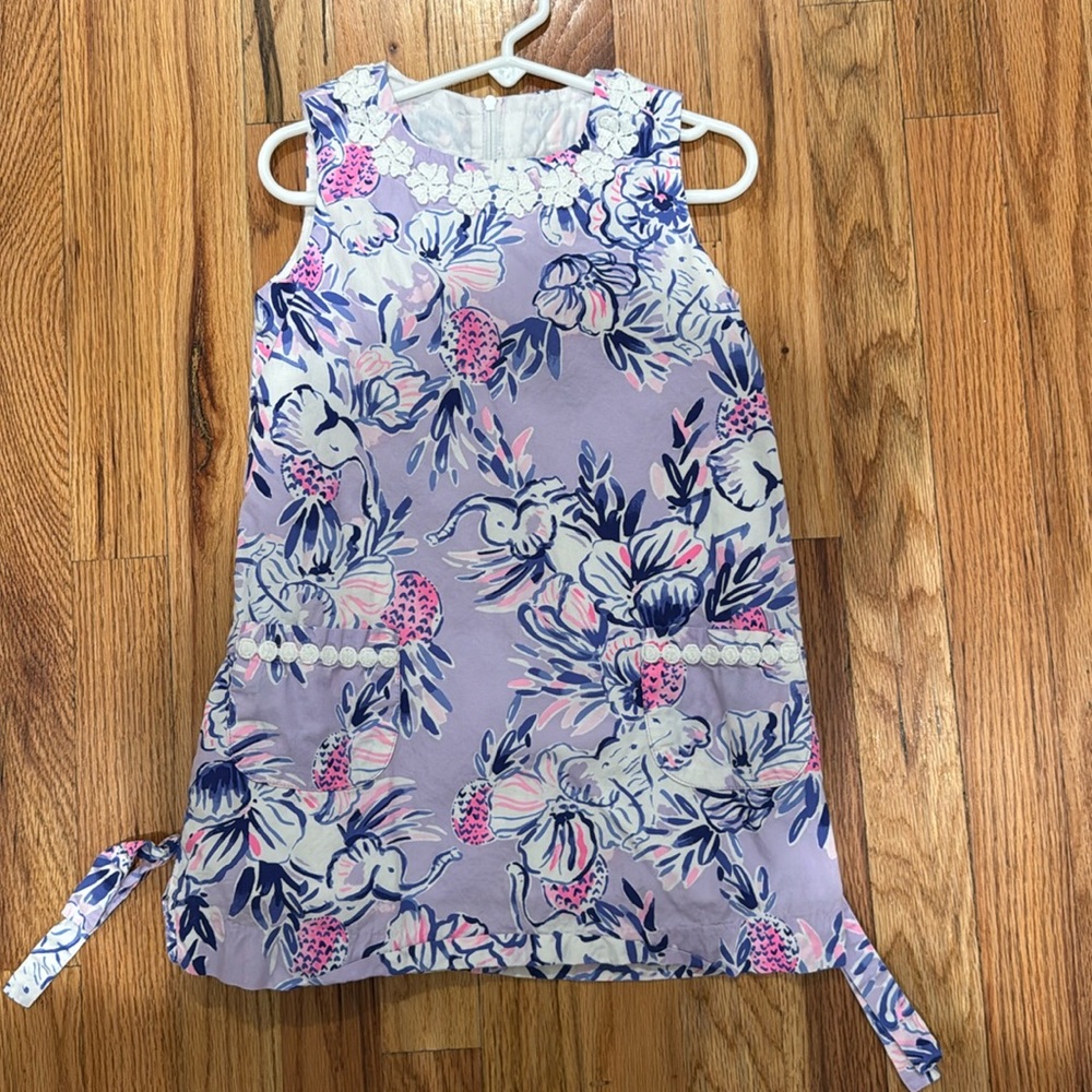 Lily Pulitzer Purple Elephant shift dress